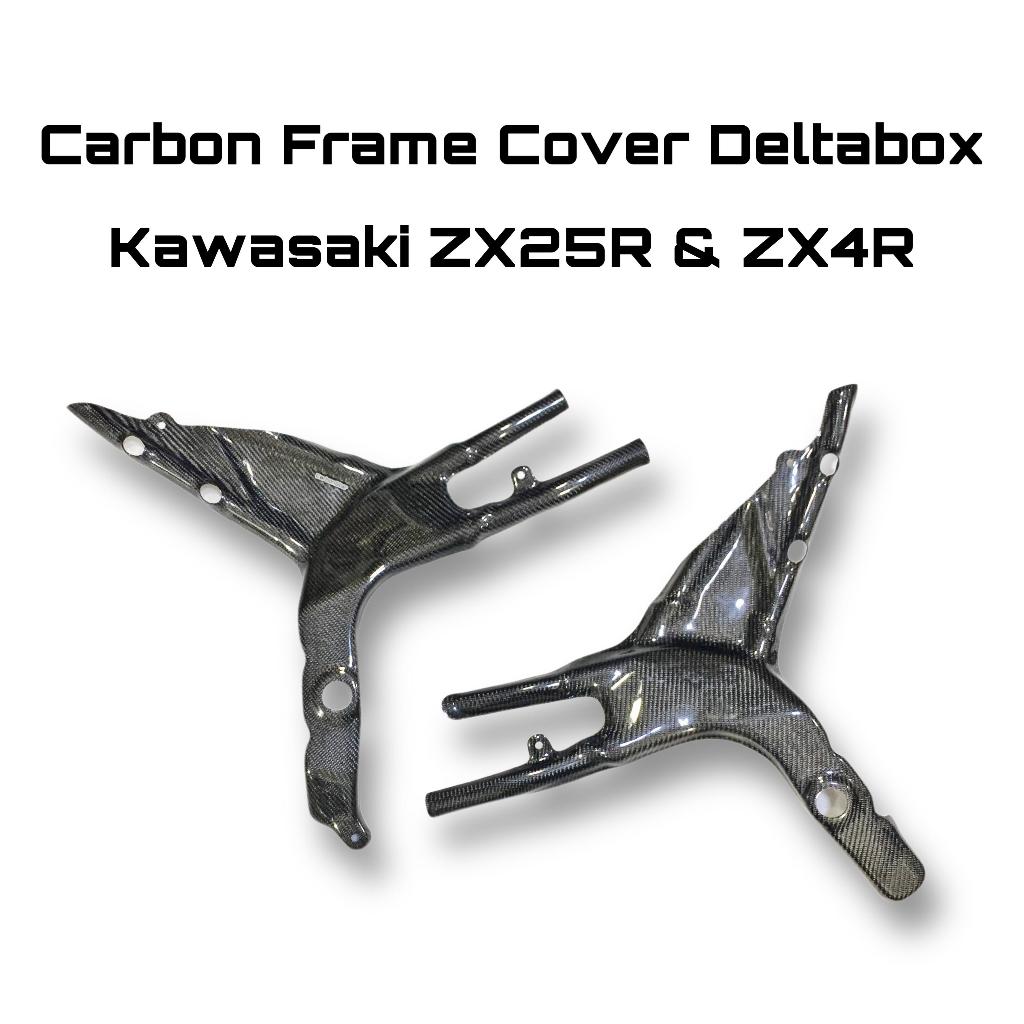 Carbonstar : Carbon Deltabox cover Kawasaki ZX25R & ZX4R Modificazone Aksesoris Frame Original