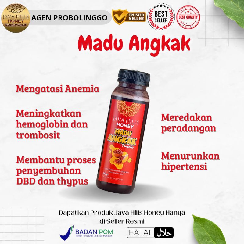 

Madu Angkak Madu Java Hills Honey Madu Typus Madu untuk demam berdarah menaikkan trombosit madu herbal madu untuk menaikkan hemoglobin 320gr