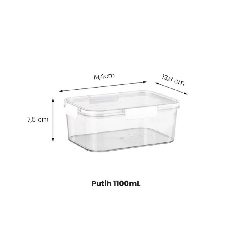 TSM Tempat Penyimpanan Makanan Akrilik | Kotak Makanan | Tempat Makanan | Food Container Kulkas