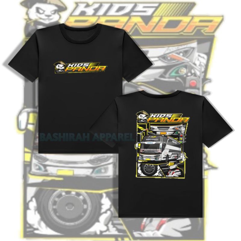 Kaos Anak Kids Panda Bis Telolet Bis Basuri