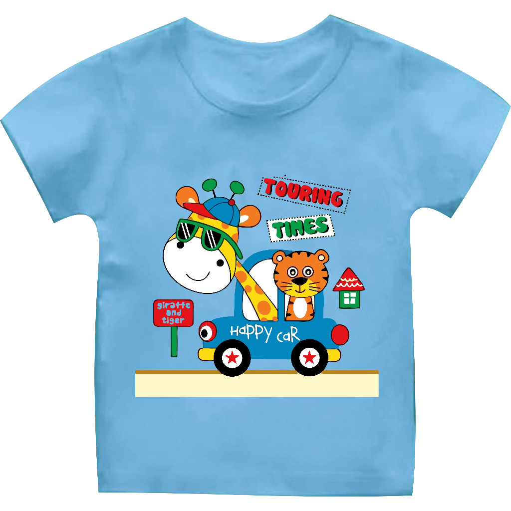 Kaos Anak Gambar Kartun Touring Times