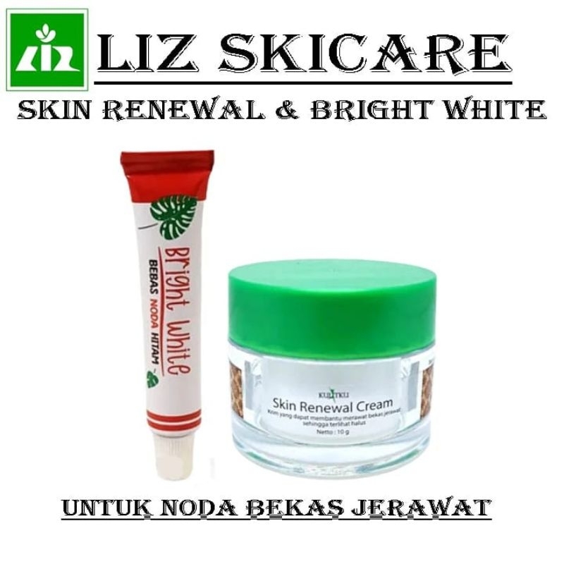 Liz Skincare paket skin Renewal & salep merah noda bekas jerawat