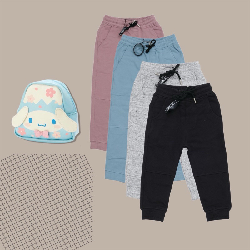 Celana Joger Anak Katun Fleece 1-8 Tahun Laki Laki Perempuan / JogerPants Premium Anak Unisex