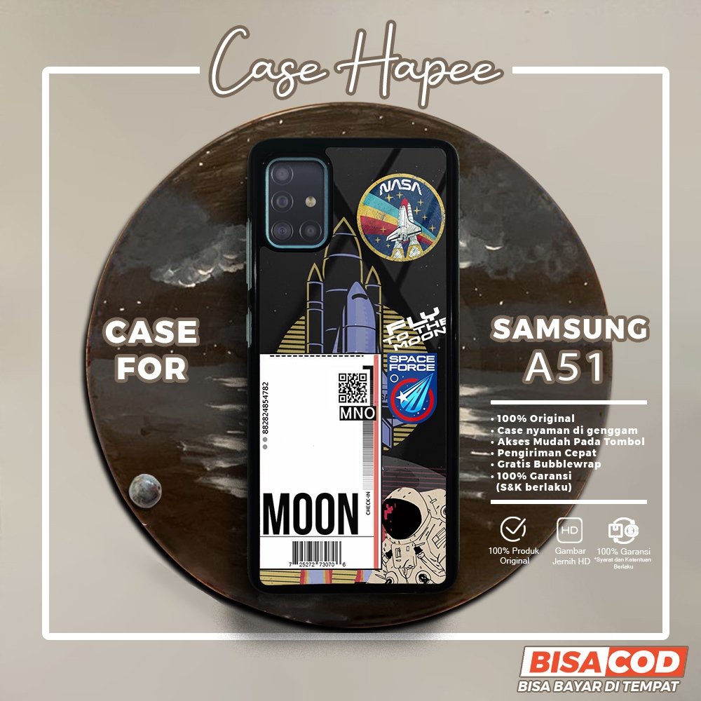 Case Samsung A51 Casing Samsung A51 [NASA] Casehapee Case Glossy Case Aesthetic Custom Case Premium 
