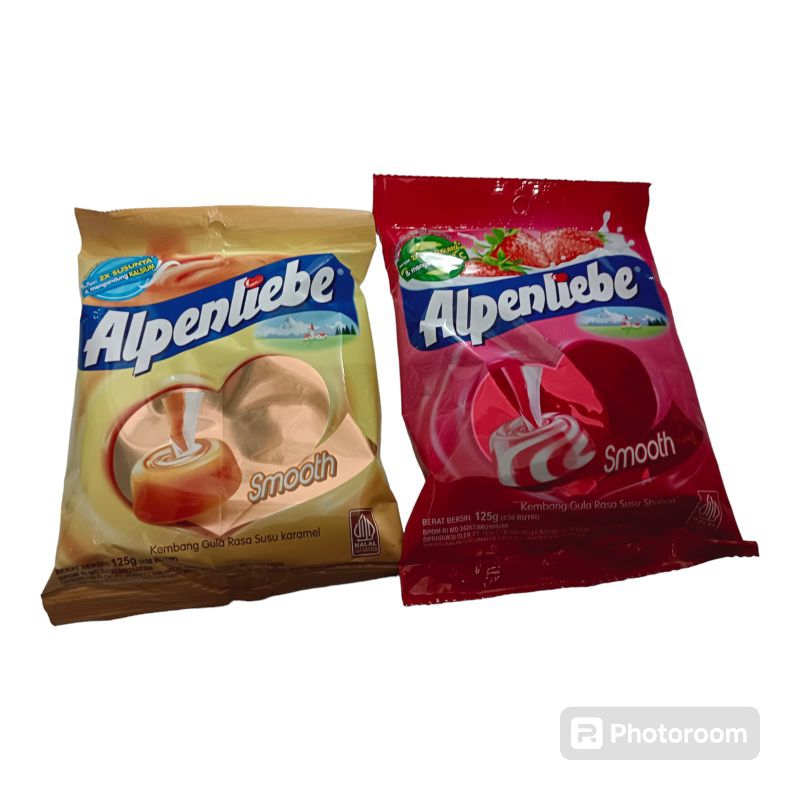 

Permen alpenliebe125gr -+50pcs Varian Smoth susu karamel Smoth susu strowberry