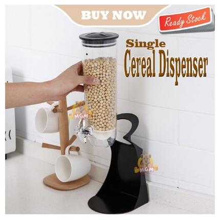 Single Cereal dispenser 250g tempat Sereal snack kacang biji kopi