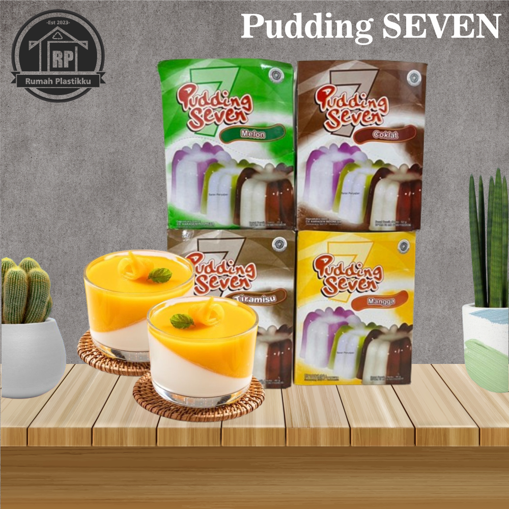 

Puding Seven / Puding Sachet 46gr / Rasa Coklat, Mangga dan Strowberry