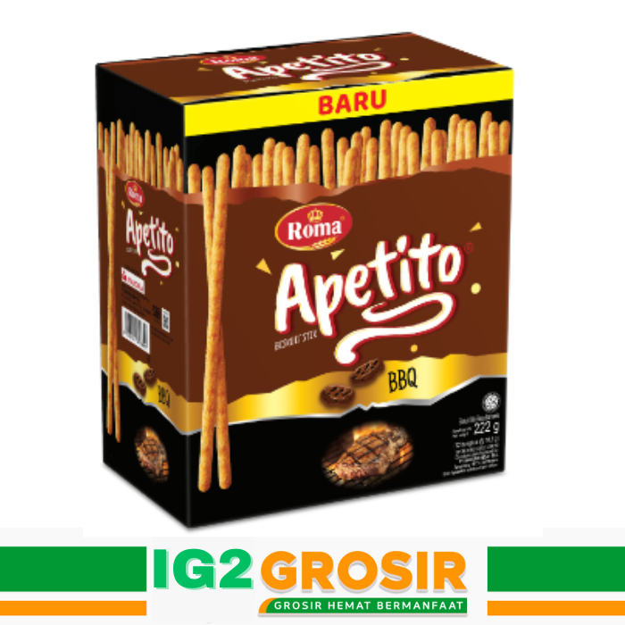 

Roma Biskuit Stik Apetito BBQ Box ( 1 Box isi 10 Pcs )