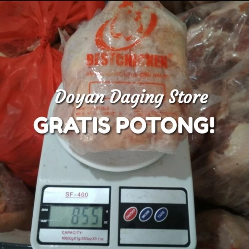 

Daging Ayam Broiler Karkas Frozen Utuh 0,8 - 0,9 / 800ons - 900ons