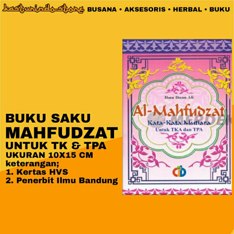 Kitab Bukh Mahfudzot Kumpulan Kata Kata Mutiara Ukuran 10x15 CM
