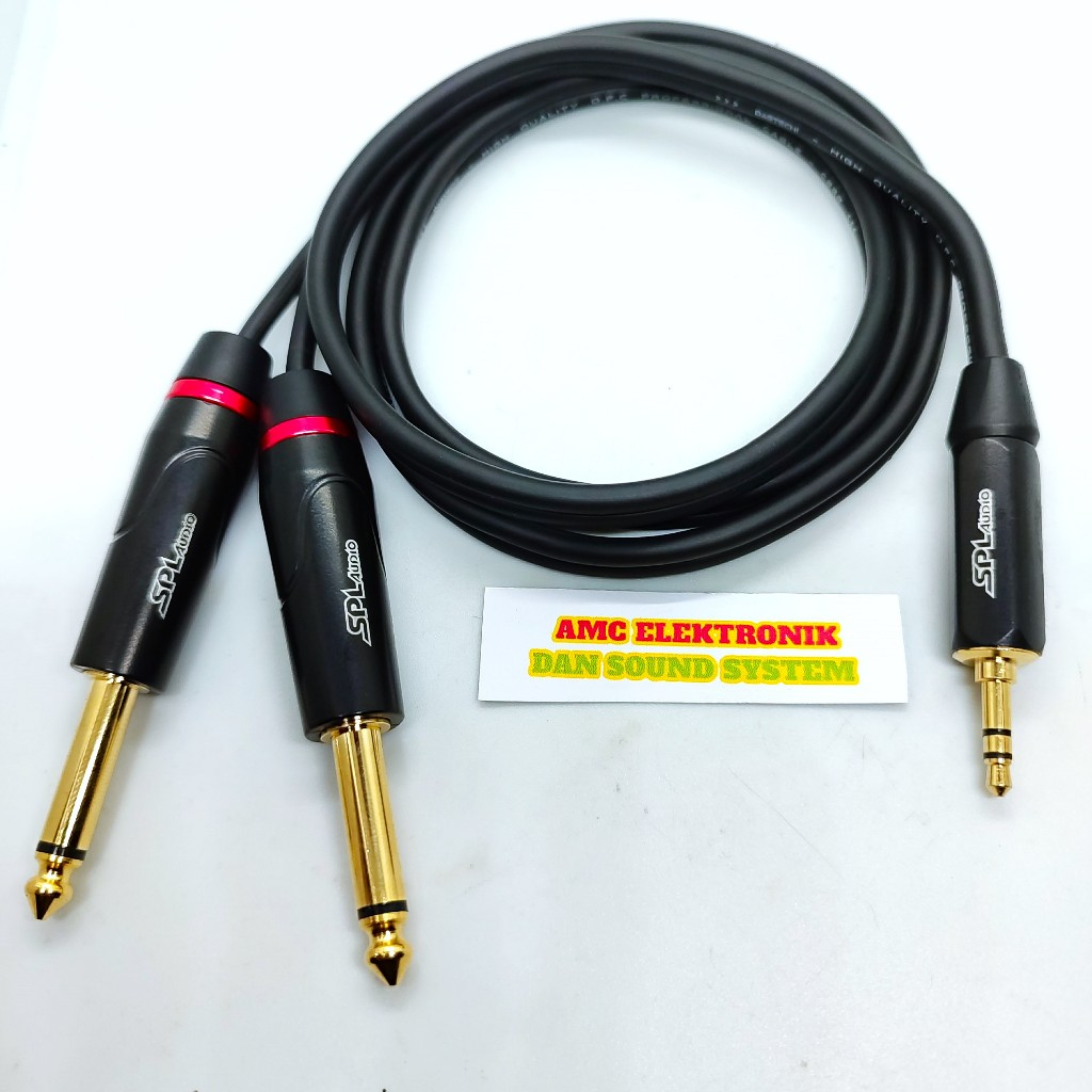JACK AUDIO MINI 3.5 SPL TO DUAL JACK AKAI MONO SPL GCD 600 M (JACK HP TO MIXSER)