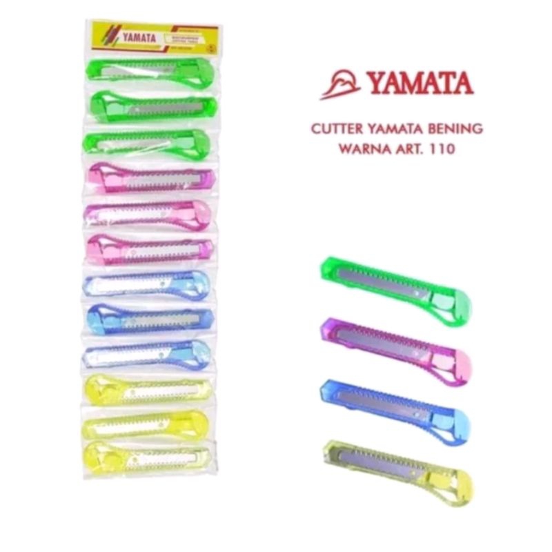 

(12pcs) cutter besar bening/cutter bening Yamata