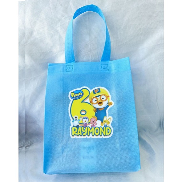 

Pororo - Tas Spunbon Custom Tema - Tas Souvenir Ulang Tahun / Goodie Bag Birthday / Tas Snack