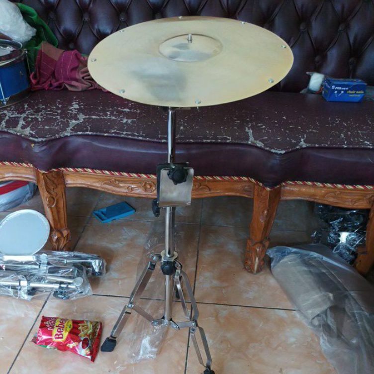 KODE Y7S4 1set Standcymbal cimbal simbal markis marawis drum 1inc 12inc 14inc