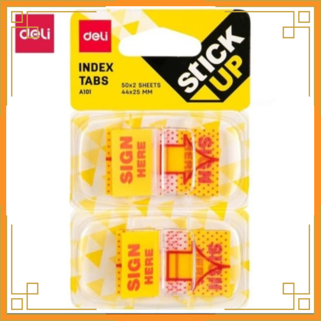 

DELI Sign Here / Signature Index / Memo Stick E10101