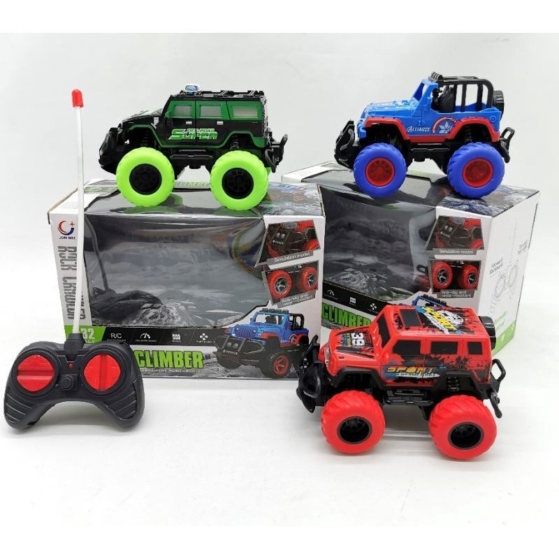Mainan Mobil Remote Control Mini climber Off Road Rc Car Rock Crawler Jeep Offroad Skala 1:43 New Ed