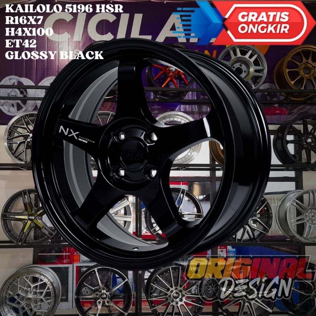 Velg Mobil JAZZ , YARIS , MAZDA2 , SIRION , HSR KAILOLO RING 16 R16