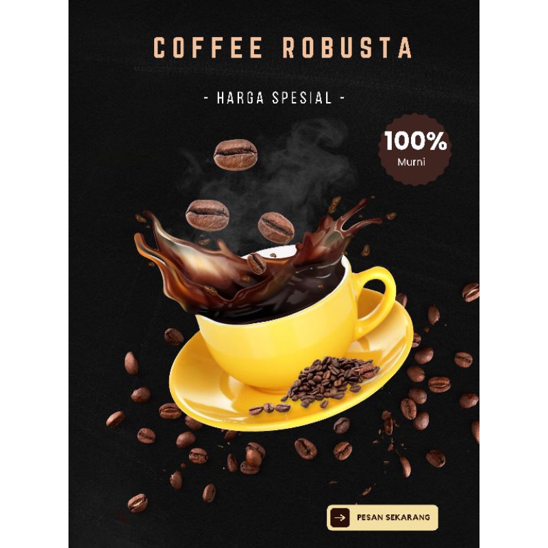 

Kopi Bubuk Murni Robusta Asli Dampit Tanpa Campuran Kemasan 250 gram