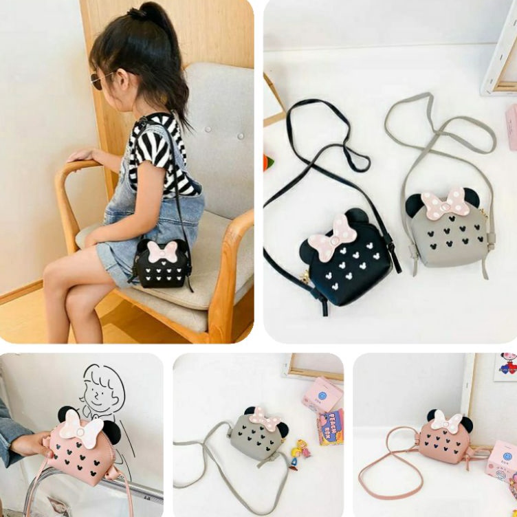 KODE S29Y TAS SLEMPANG ANAK PEREMPUAN MICKEY TAS SELEMPANG SLINGBAG ANAK FASHION KOREA KECIL LUCU