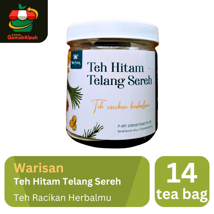 

Teh Hitam Telang Sereh - 14 teabag