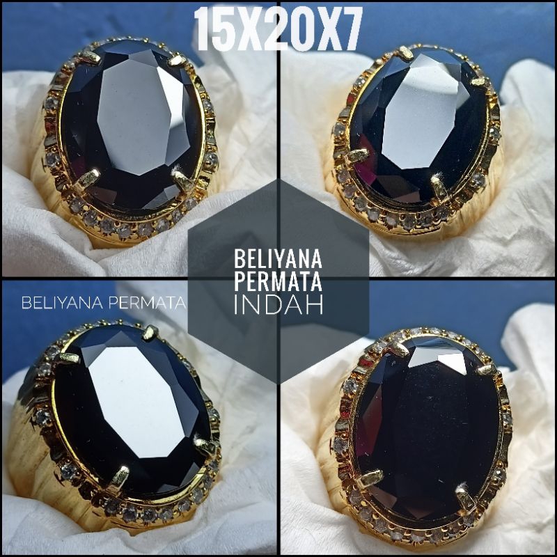 CINCIN BATU BLACK DIAMOND JUMBO FULL CUTTING ASLI BERKILAU