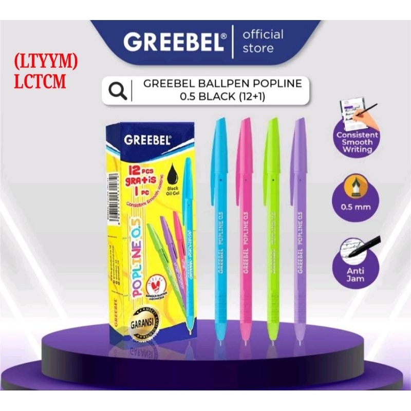 

Greebel Pulpen Popline 0.5 Harga Lusinan