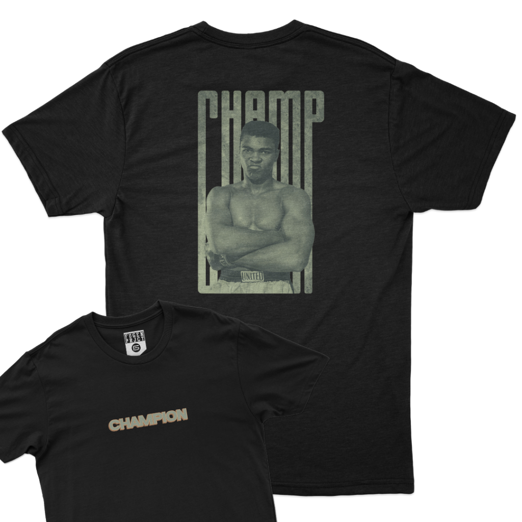 Kaos Distro Pria / Kaos Distro Original / Kaos Pria Wanita / T-Shirt Kaos Fugen Champ Muhammad Ali