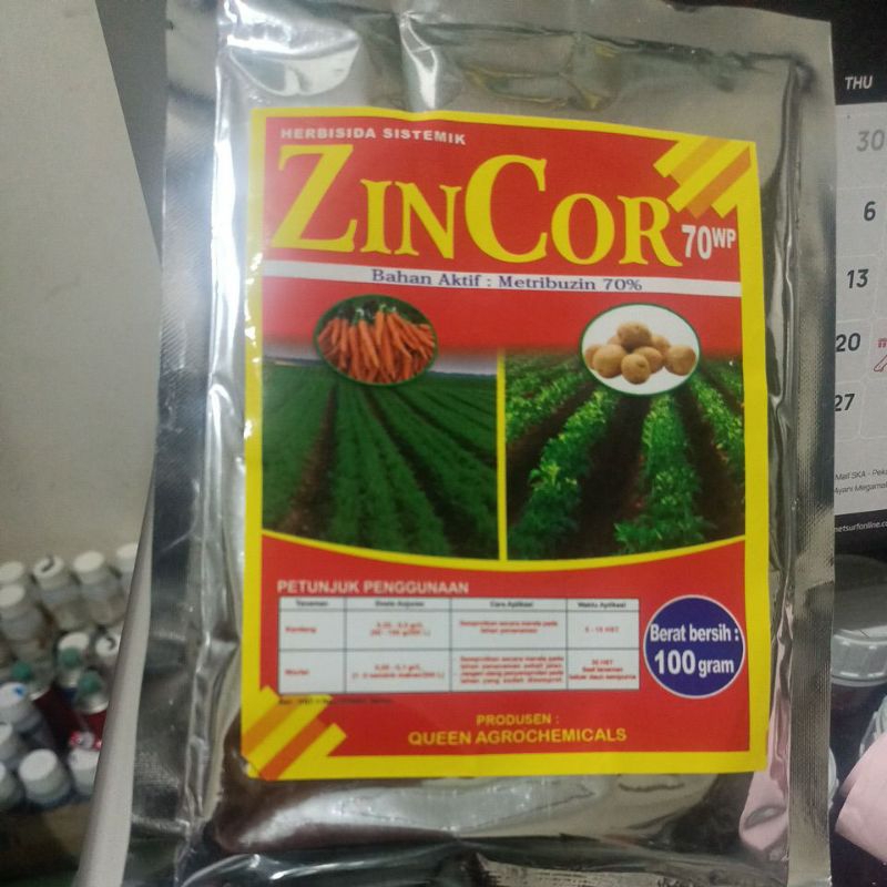 Herbisida zincore 70wp- pembasmi rumput kentang, tebu, wortel