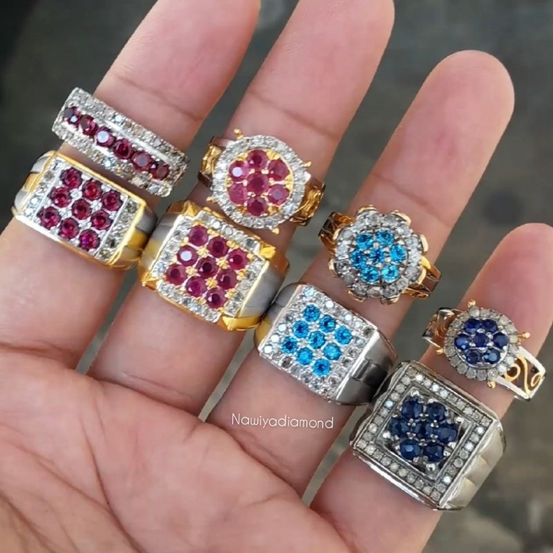 Cincin Couple Berlian Asli Original 100% Gratis Memo Lab