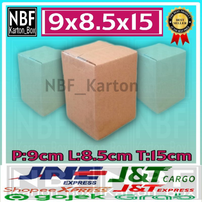 

KartonBox 9x8.5x15 cm,Kardus Packing Serbaguna, Pembungkus Paket dll.