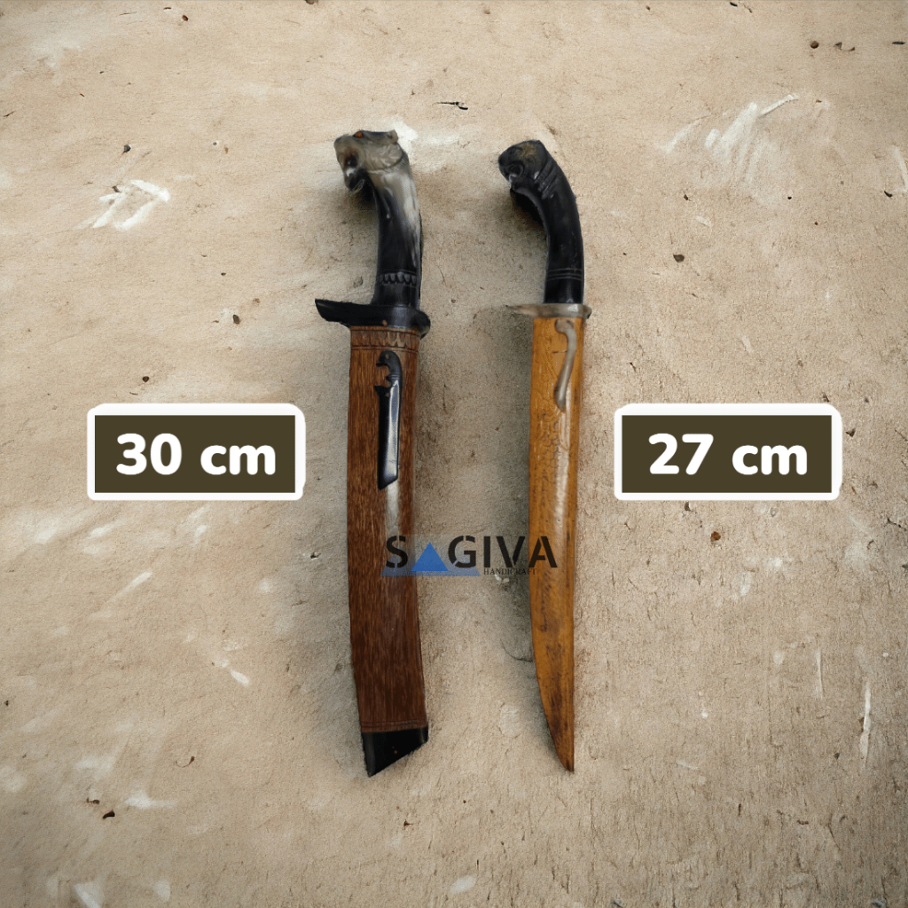 Golok Sembelih Hewan Besi Baja Tanduk Ukir