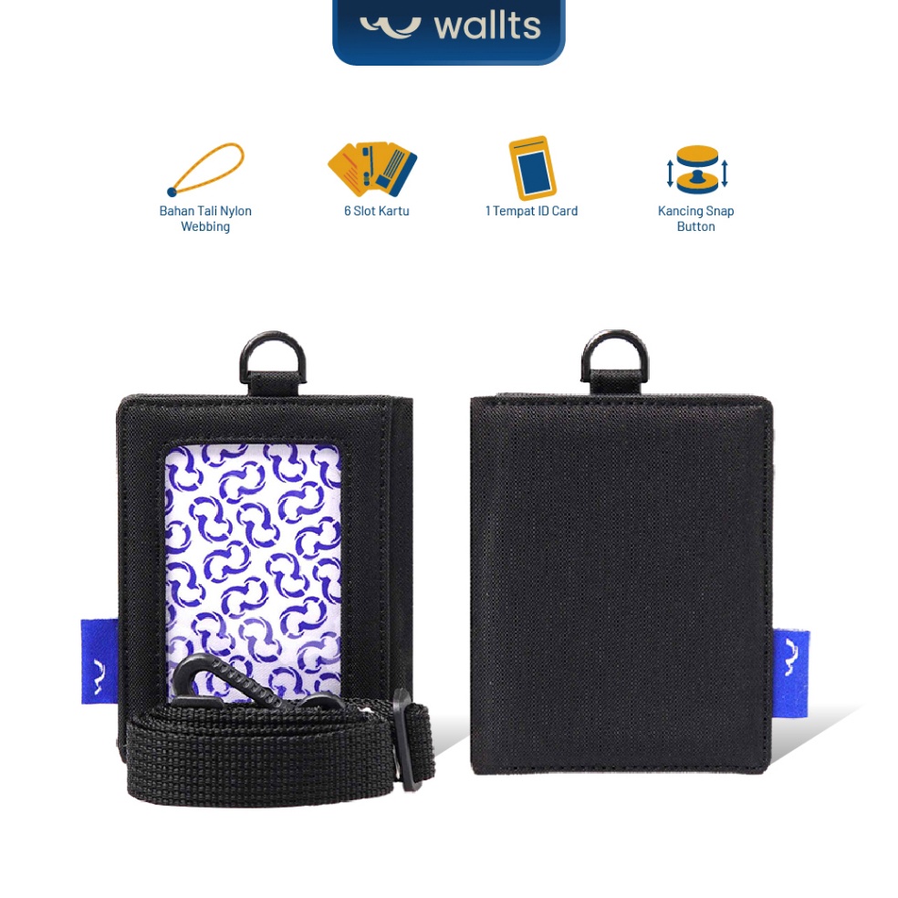 

KODE Y73K Wallts Lorey Lanyard Name Tag Id Card Pria Wanita