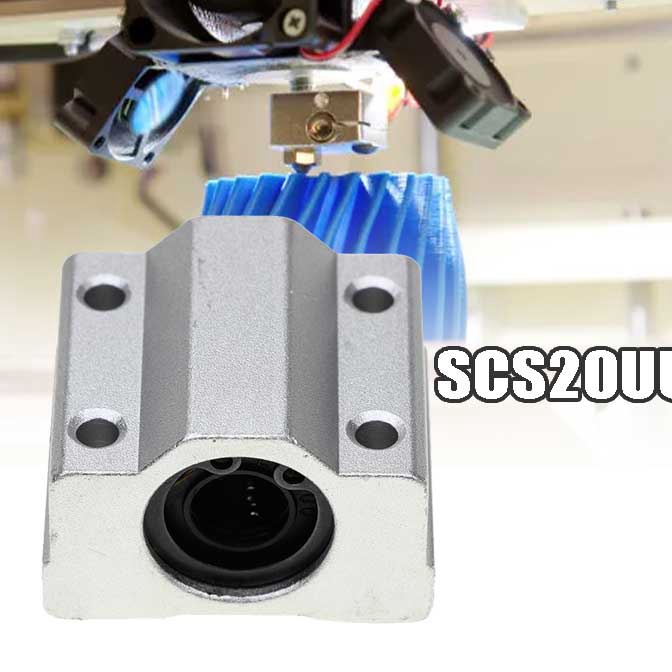 KP8 Linear Slide Block SCS12UU Linear Bearing Block 2 Mm Ukuran 3D Printer CNC Sliding Block