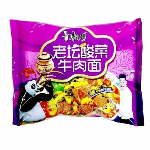 

康师傅老坛酸菜方便面袋装mie instan kangshifu sayur asin