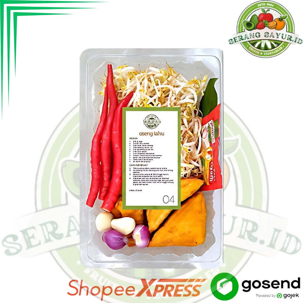 

OSENG TAHU TOGE MINI FOODPREP | SayurInstan