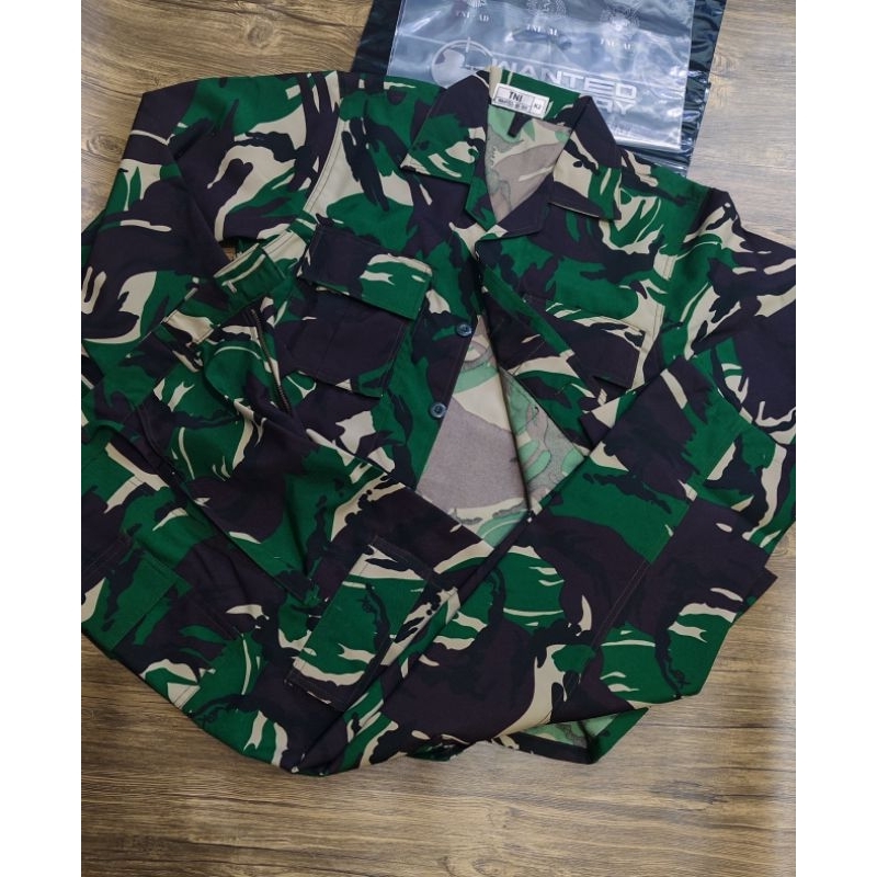 PDL TNI-AD VELBET [ VELBED KANCING ] WARNA JATAH MEREK WANTED