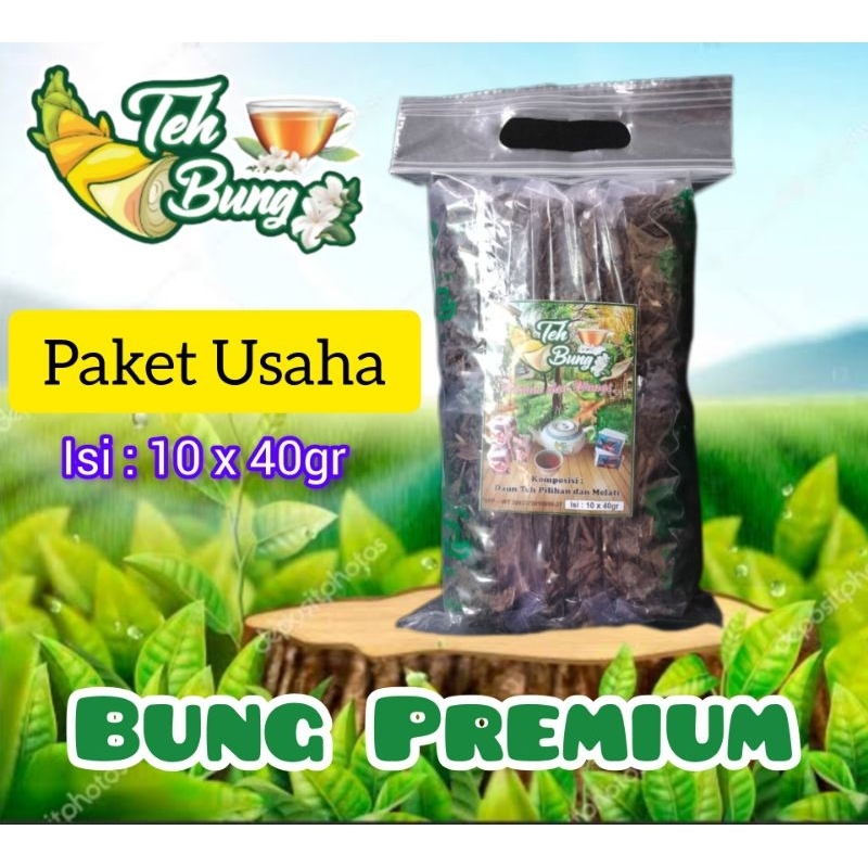 

Paket Usaha (Bung Premium) 1 pak isi 10 Bungkus (1 Bungkus teh untuk 5 liter air)