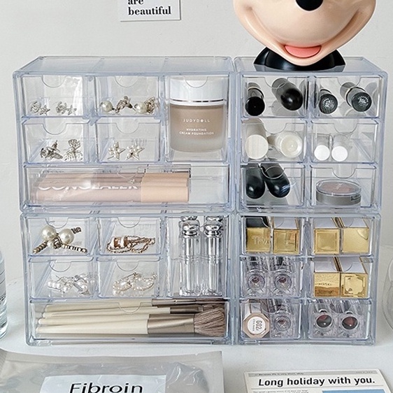 Ekstra 9 Drawers 6 Drawers Storage Box Mini Drawer Desktop INS Aesthetic Desk