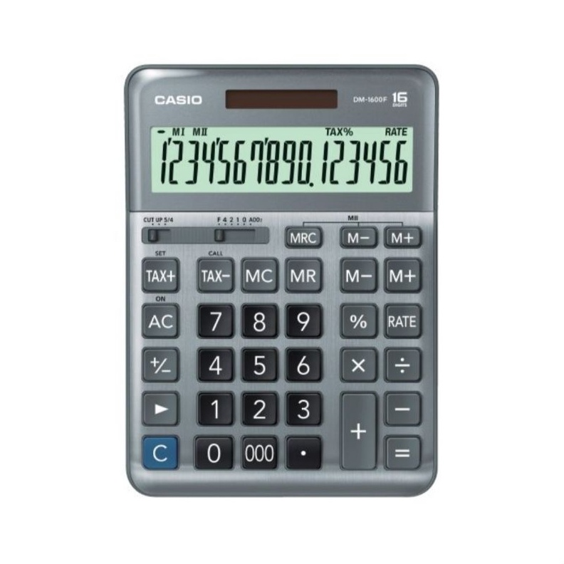 

KODE Y83N Kalkulator Meja Casio DM16 Desktop Calculator Rumah Kantor DM 16