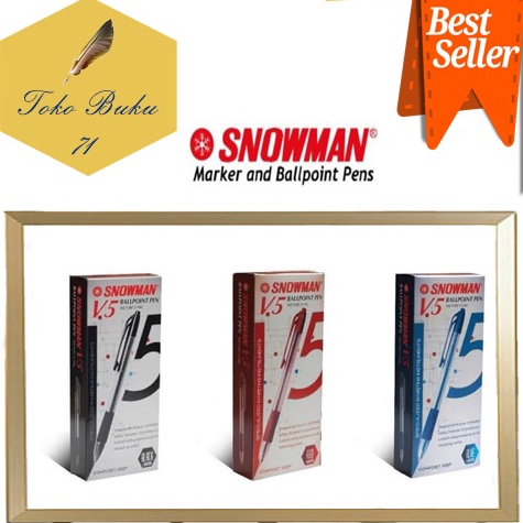 

KODE G8Q PULPEN SNOWMAN V5 PEN PENA V5 7mm 12 PCS