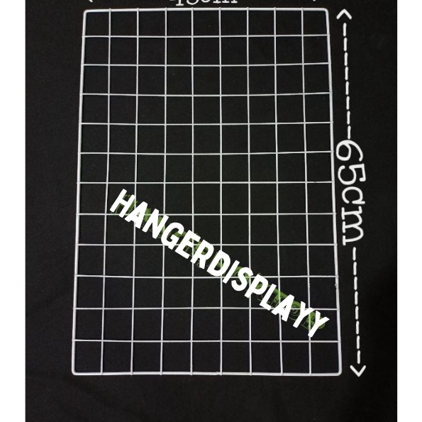 HJ6 GRID WALL JARING RAM KAWAT BESI DINDING 45 x 65 CM  GANTUNGAN ACCESORIES DAN MASKER  Kawat Ram 4