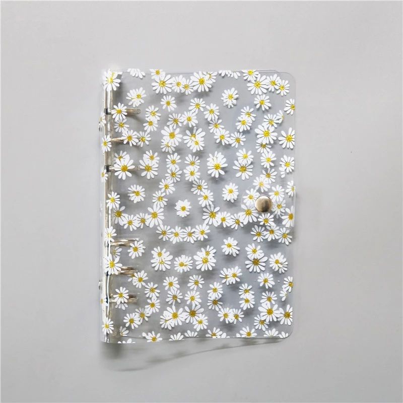 

Binder cover transparan A6 Daisy Binder aesthetic a6 Keuangan Binder Tabungan