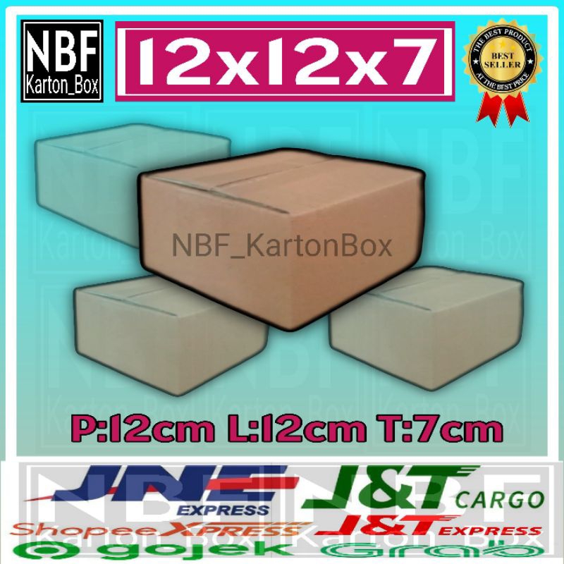 

KartonBox 12x12x7 cm,Kardus Packing Serbaguna, Pembungkus Paket dll.