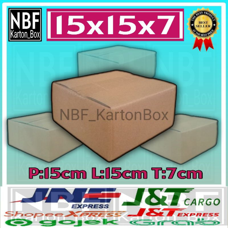 

KartonBox 15x15x7 cm,Kardus Packing Serbaguna, Pembungkus Paket dll.