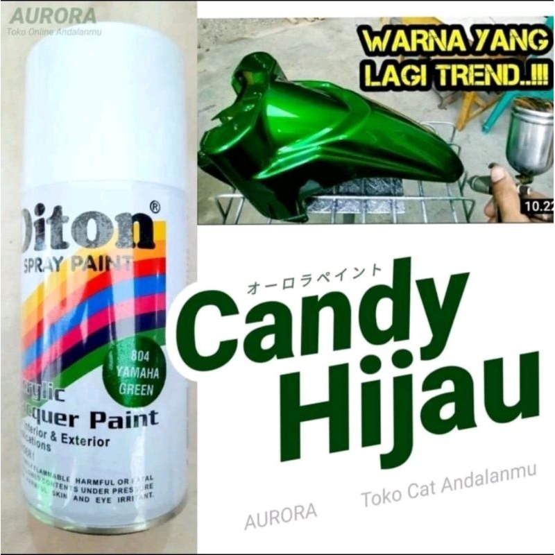 Cat Semprot Pylok 804 Yamaha Green Candytone Green Candy Hijau Candy tone Green Candy Hijau Candi Hi