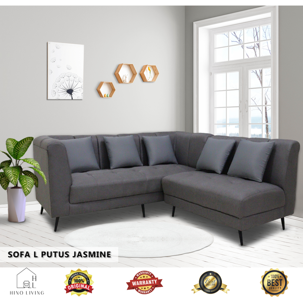 SOFA L PUTUS/SOFA SUDUT SALUR JASMINE