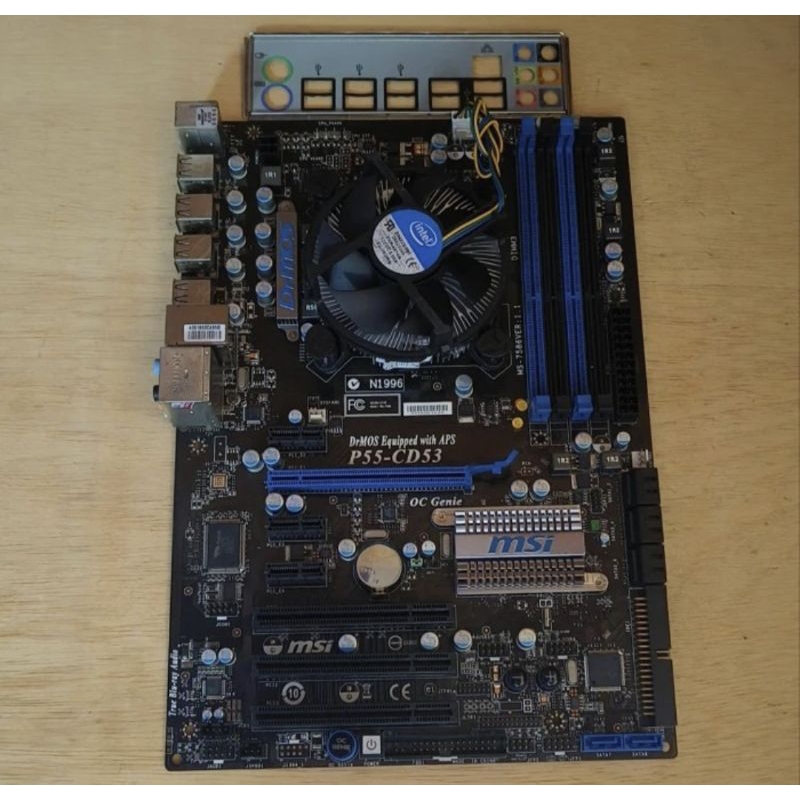 PAKET CORE i7 860 QUAD CORE DAN MOBO MSI P55 DDR3 DAN FAN INTEL