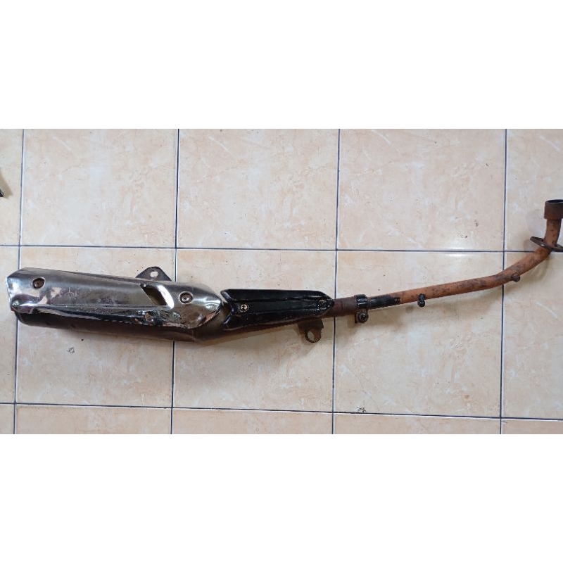 knalpot vega zr standar ori yamaha bisa ke jupiter z robot z1 mines badan sedikit penyok dan tidak a