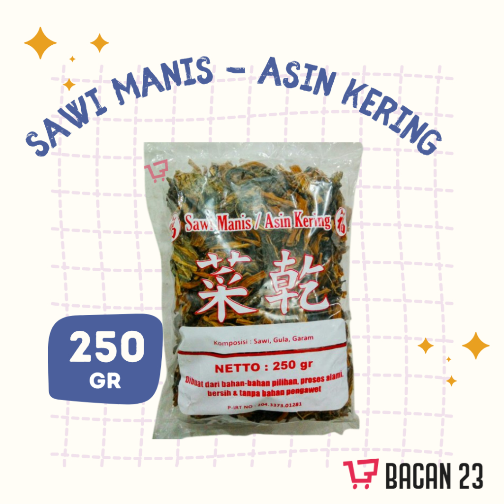 Sawi Manis Asin Kering (250 gr) Sayur Asin