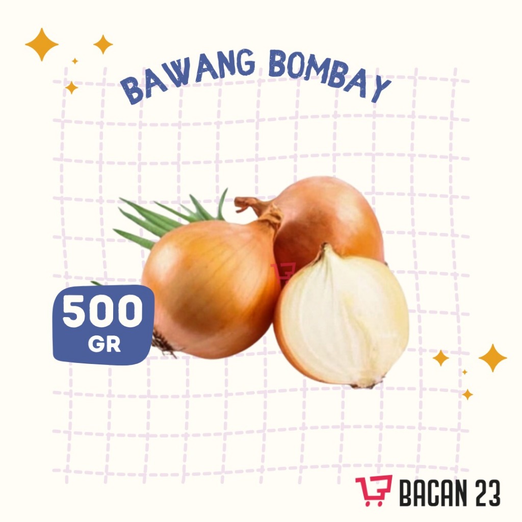 

Bawang Bombay (500gr) Bahan Pasar Timbang Kiloan